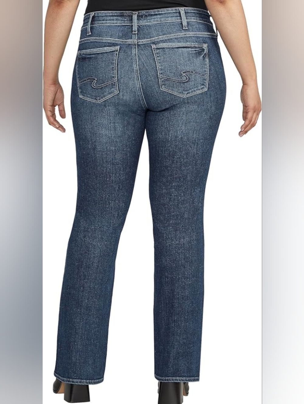 Silver Women's Plus Size Elyse Slim Boot Cut Plus Size Jeans Size 20